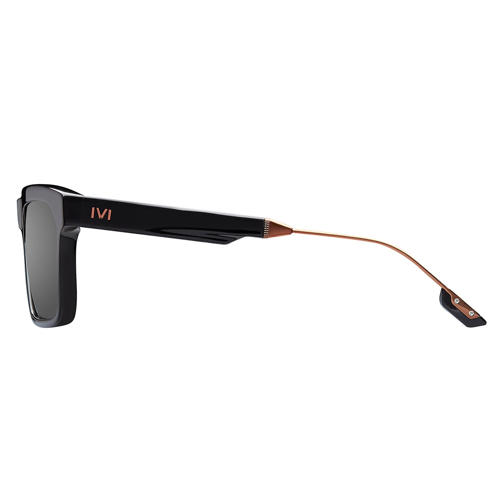 Polished Black & Copper Grey AR Lens Sunglasses Deano IVI