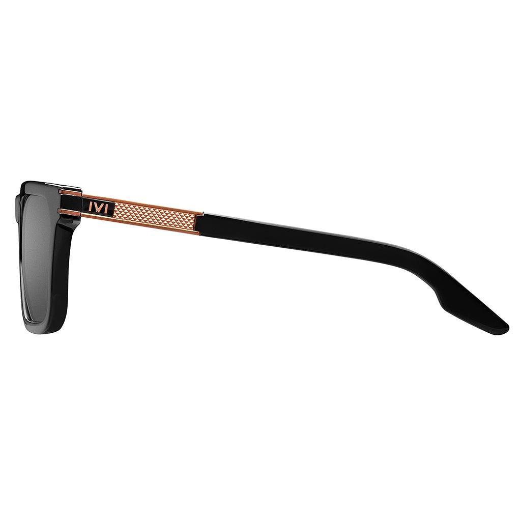 Polished Black & Copper Grey AR Lens Sunglasses Gravitas