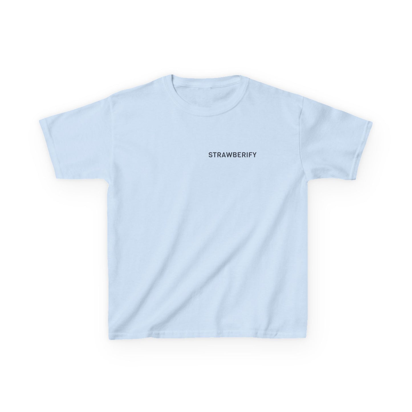 Cool Kids Heavy Cotton™ Tee - 'Strawberify' Graphic Design for Young Trendsetters