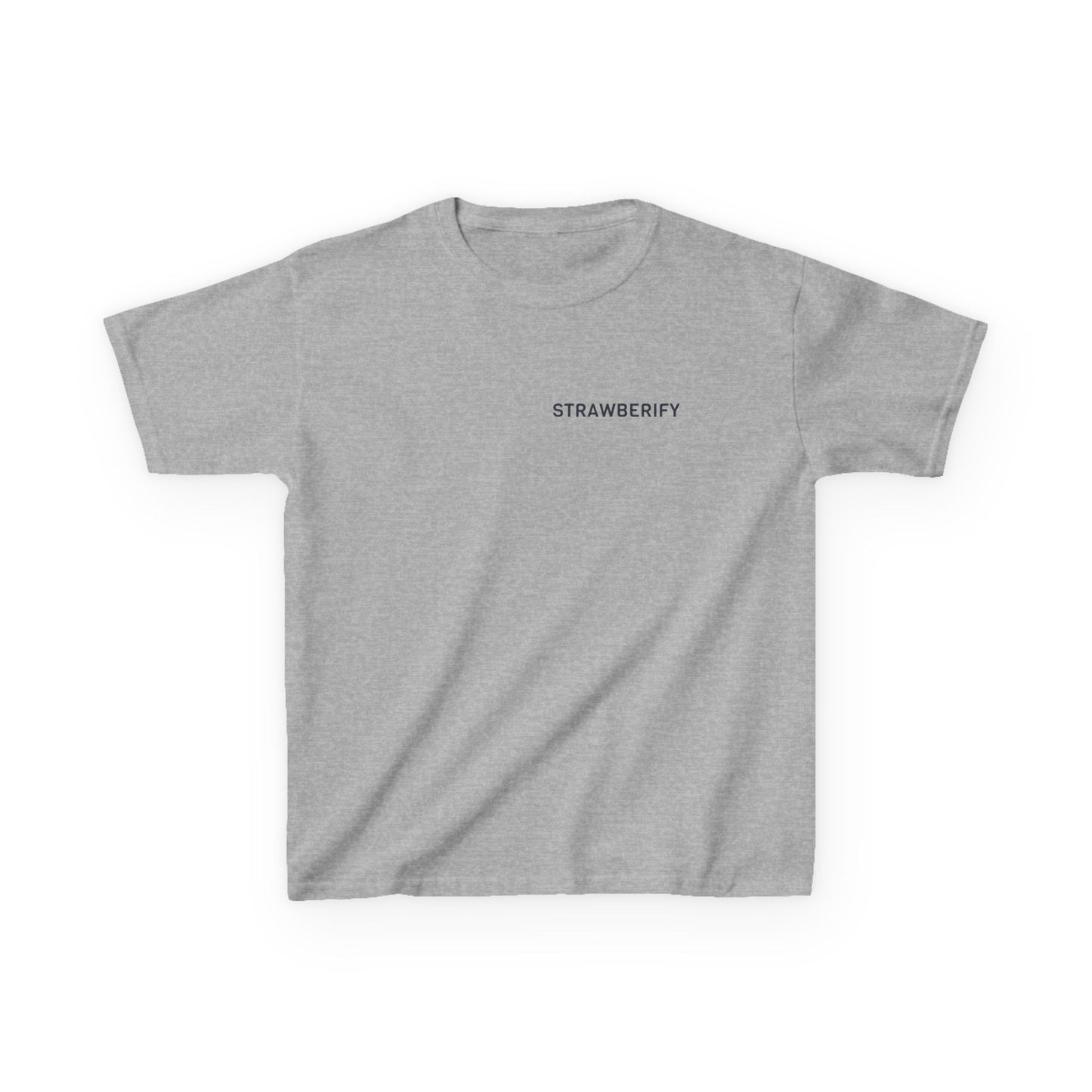 Cool Kids Heavy Cotton™ Tee - 'Strawberify' Graphic Design for Young Trendsetters
