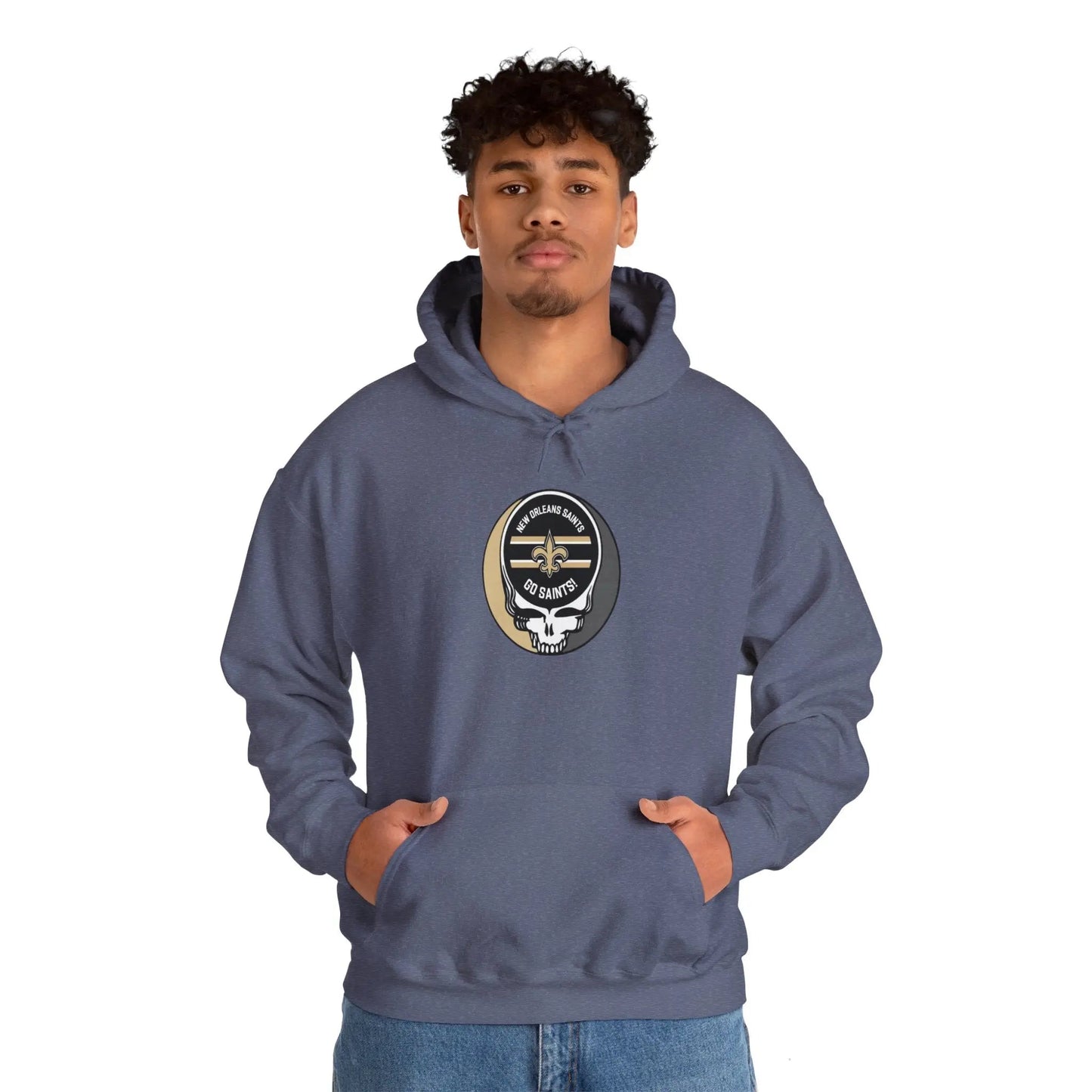 New Orleans Saints Grateful Dead Hooded Sweatshirt The Gridiron Collection