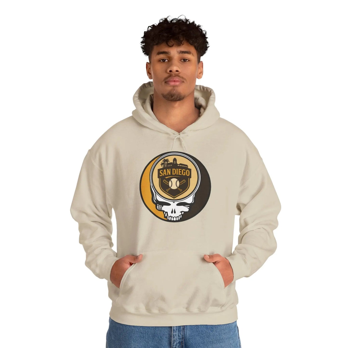 San Diego Baseball Edition Stealie Grateful Dead Unisex Heavy Blend Hoodie MLB
