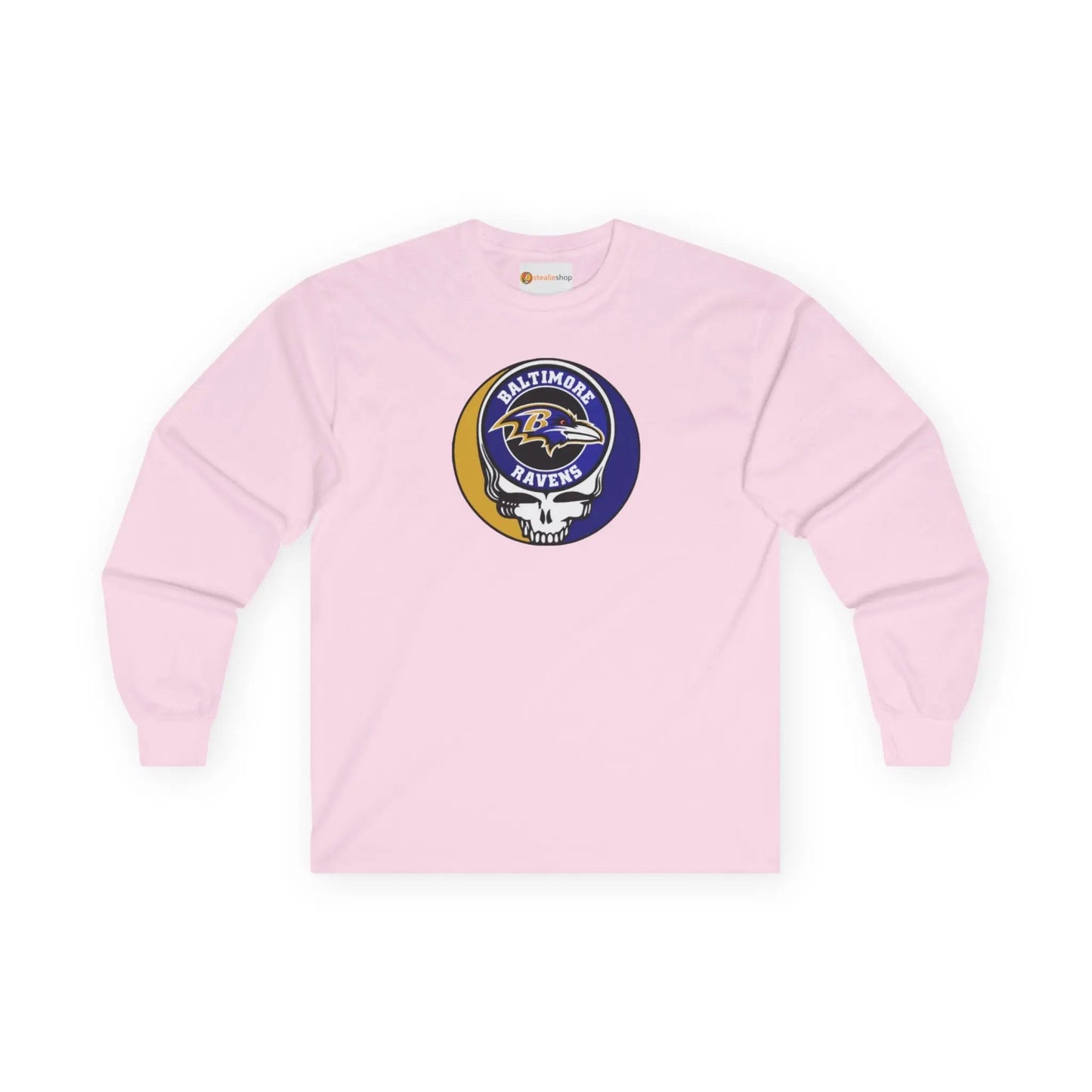 Baltimore Ravens Grateful Dead Long Sleeve Ultra-Cotton Tee The Gridiron Collection