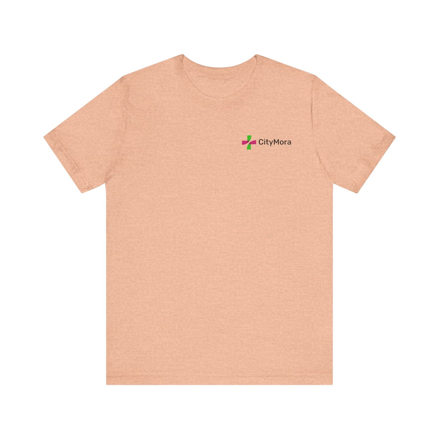 Casual Unisex Tee - 'CityMora' Motivational Short Sleeve Shirt