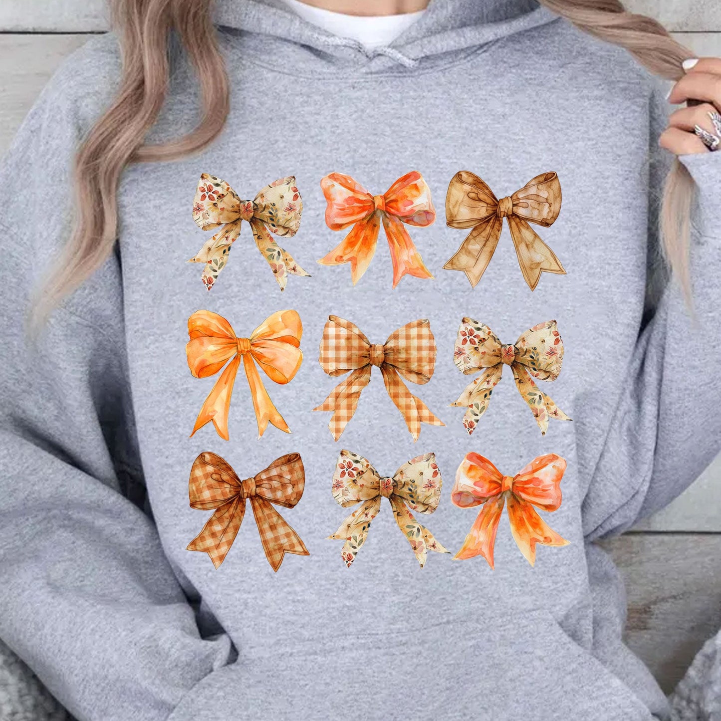 Retro Fall Pumpkin Bow Shirt Fall Season Shirt Halloween Shirt T1339