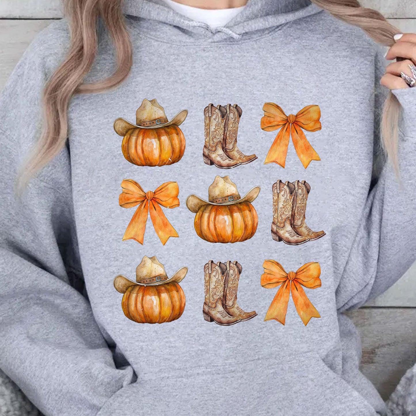 Western Fall Pumpkin Bowtie Shirt Fall Season Shirt The Red First