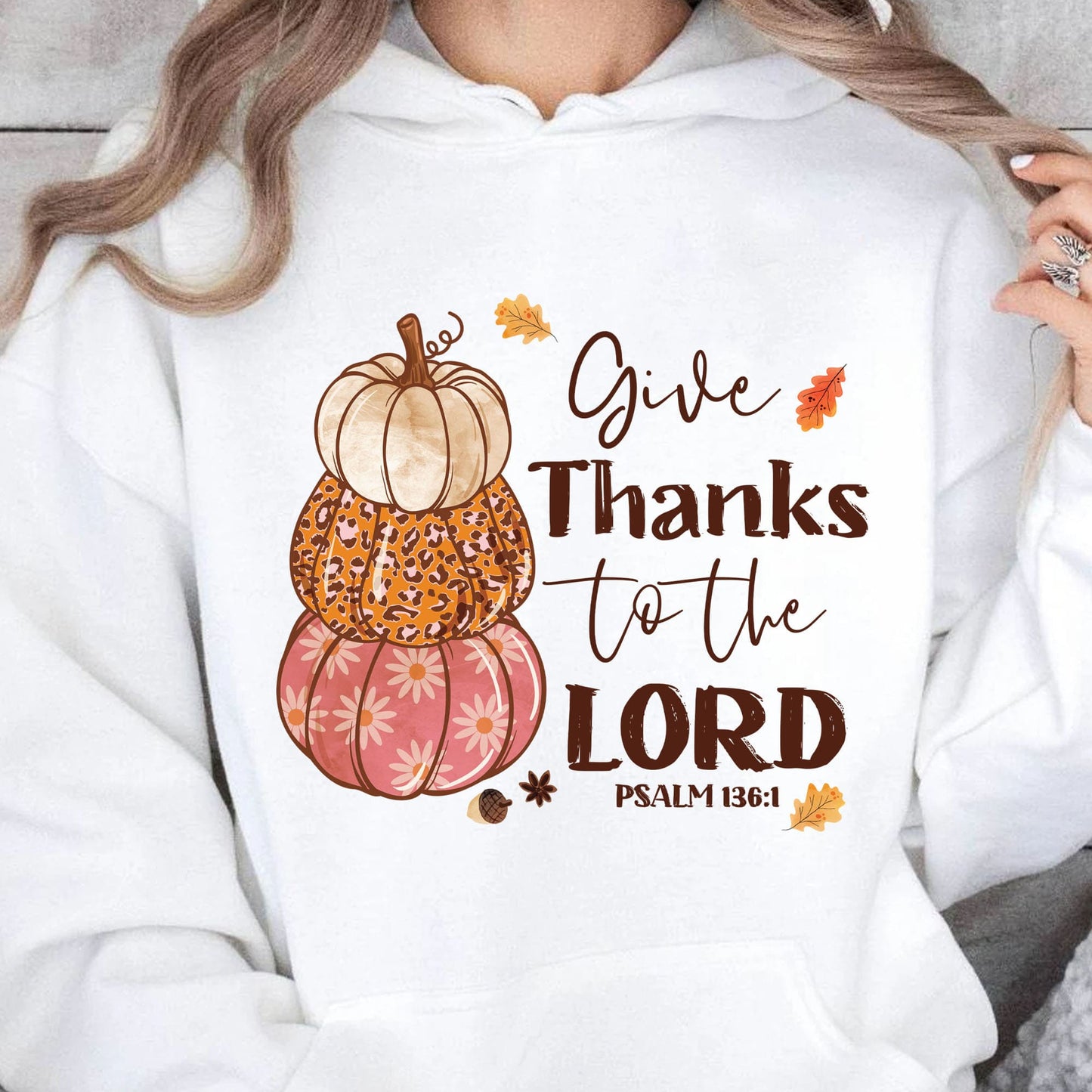 Give Thanks To The Lord Fall Season Shirt Halloween Sweatshirt T1342