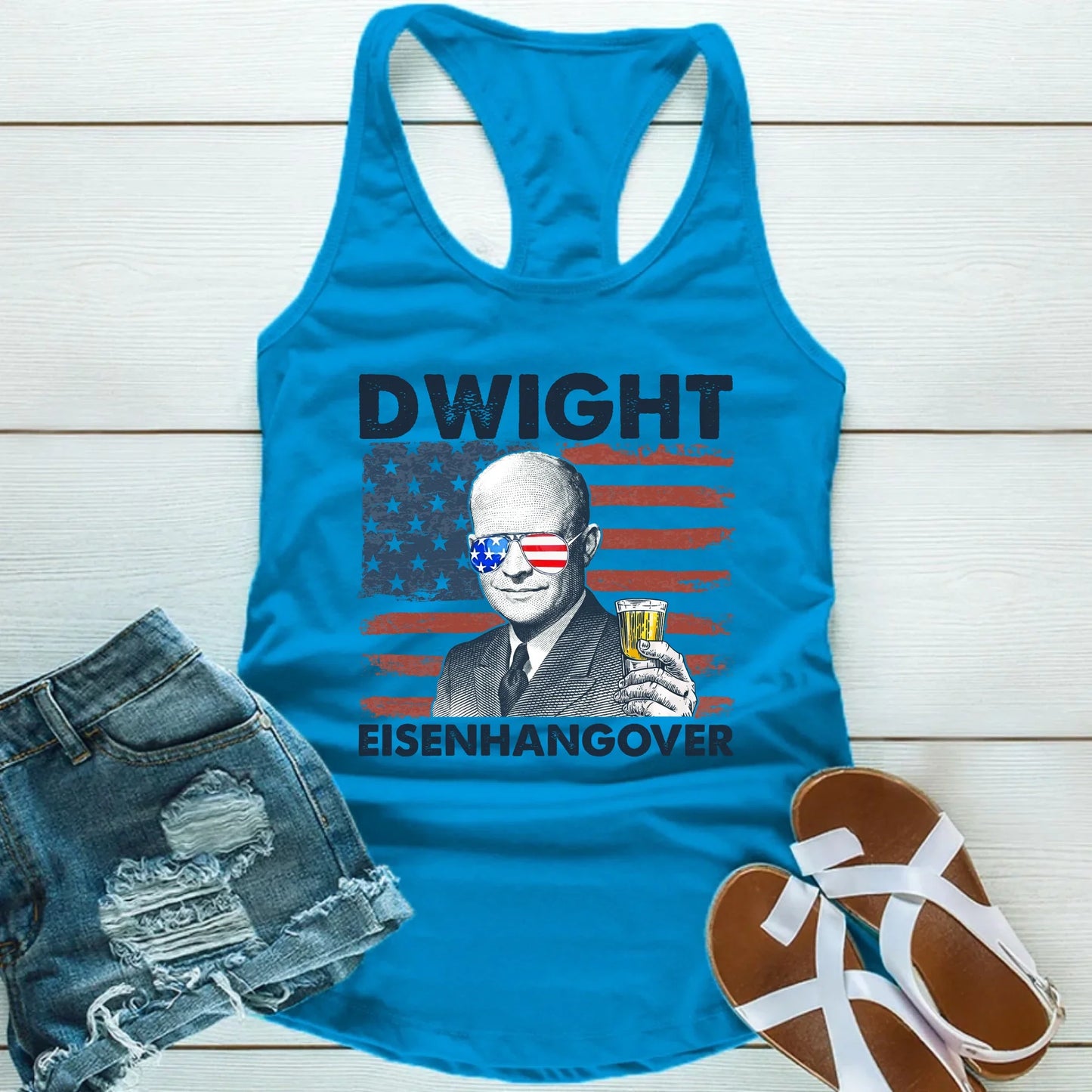 Eisenhangover Funny 4th of July Unisex Tank Top