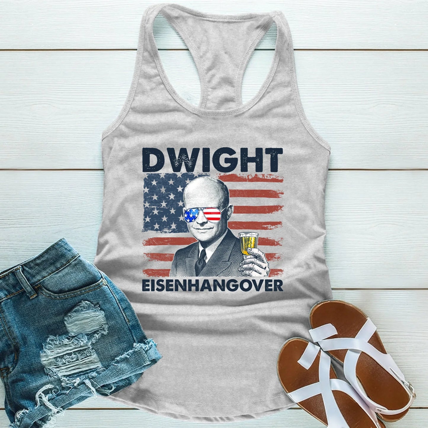 Eisenhangover Funny 4th of July Unisex Tank Top