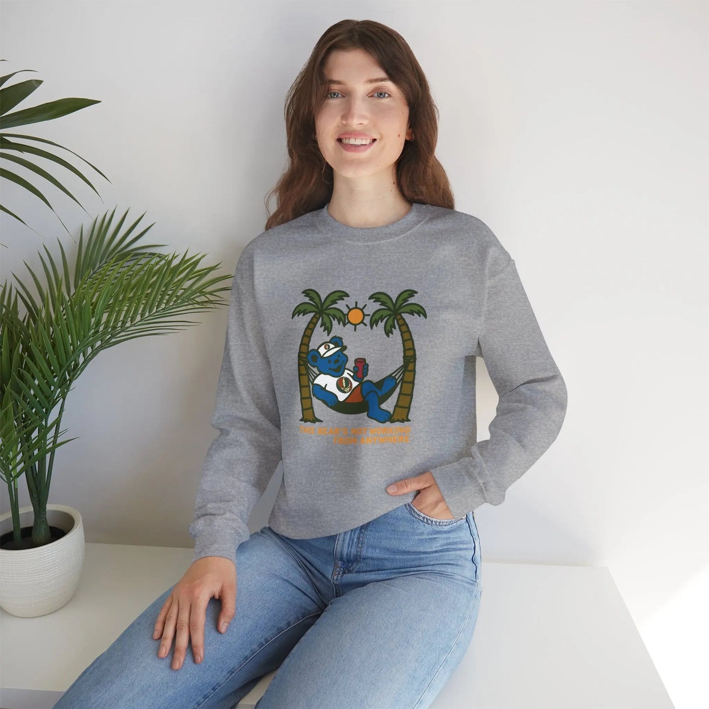 Crewneck Sweatshirt Heavy Blend Unisex Life is dead