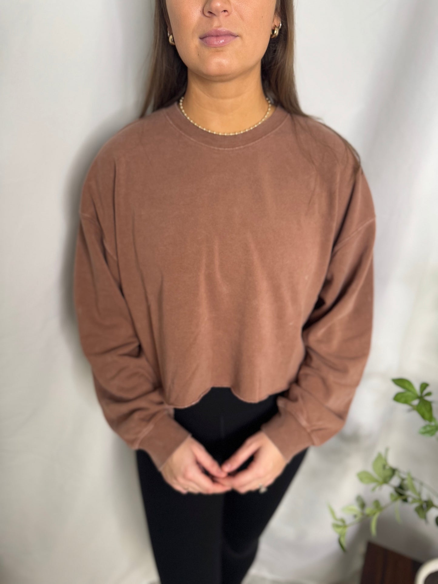 Double Zero Cropped Pullover Sweatshirt The Double Zero