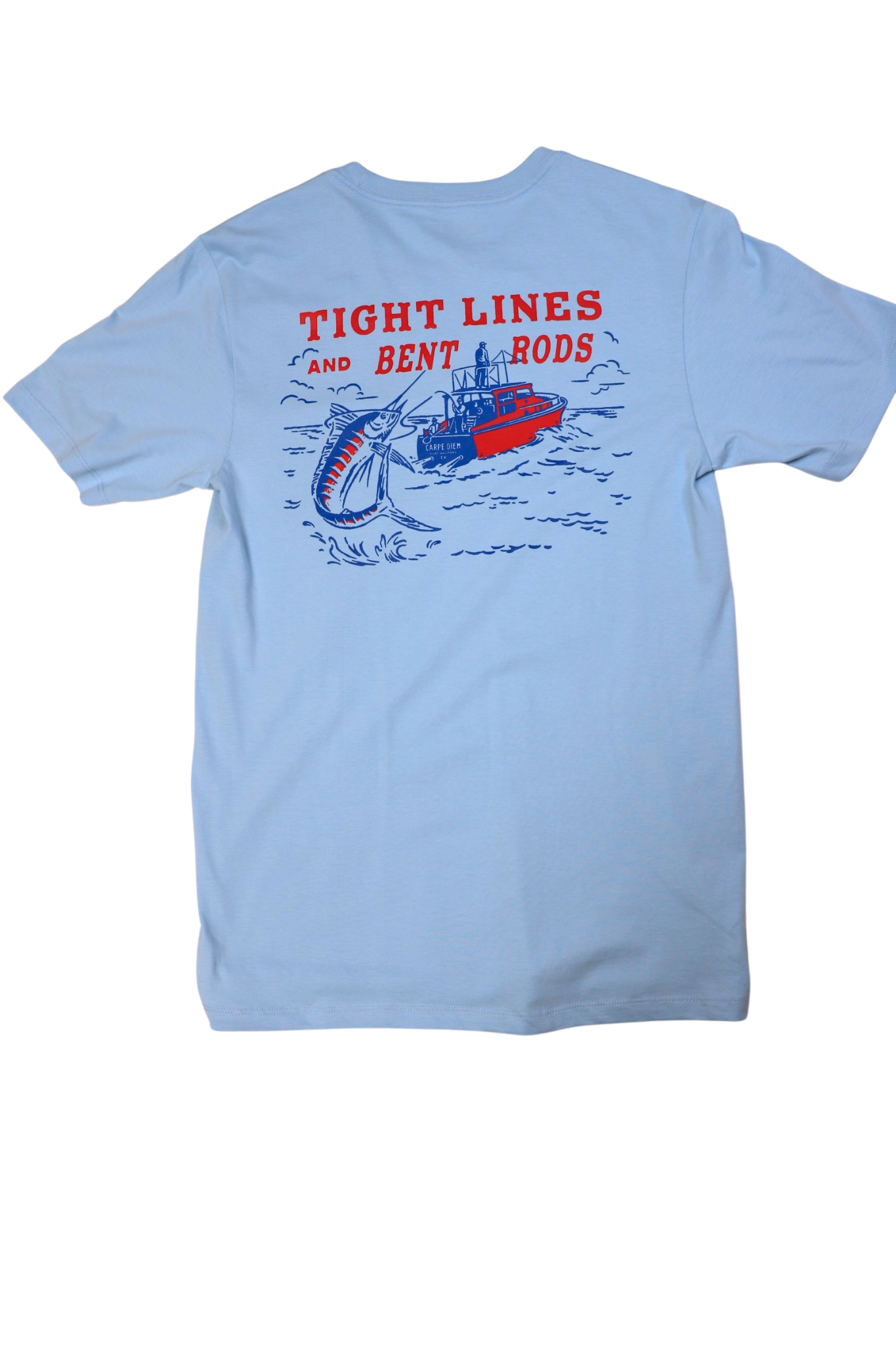 Tight Lines & Bent Rods Chambray Pocket T-Shirt