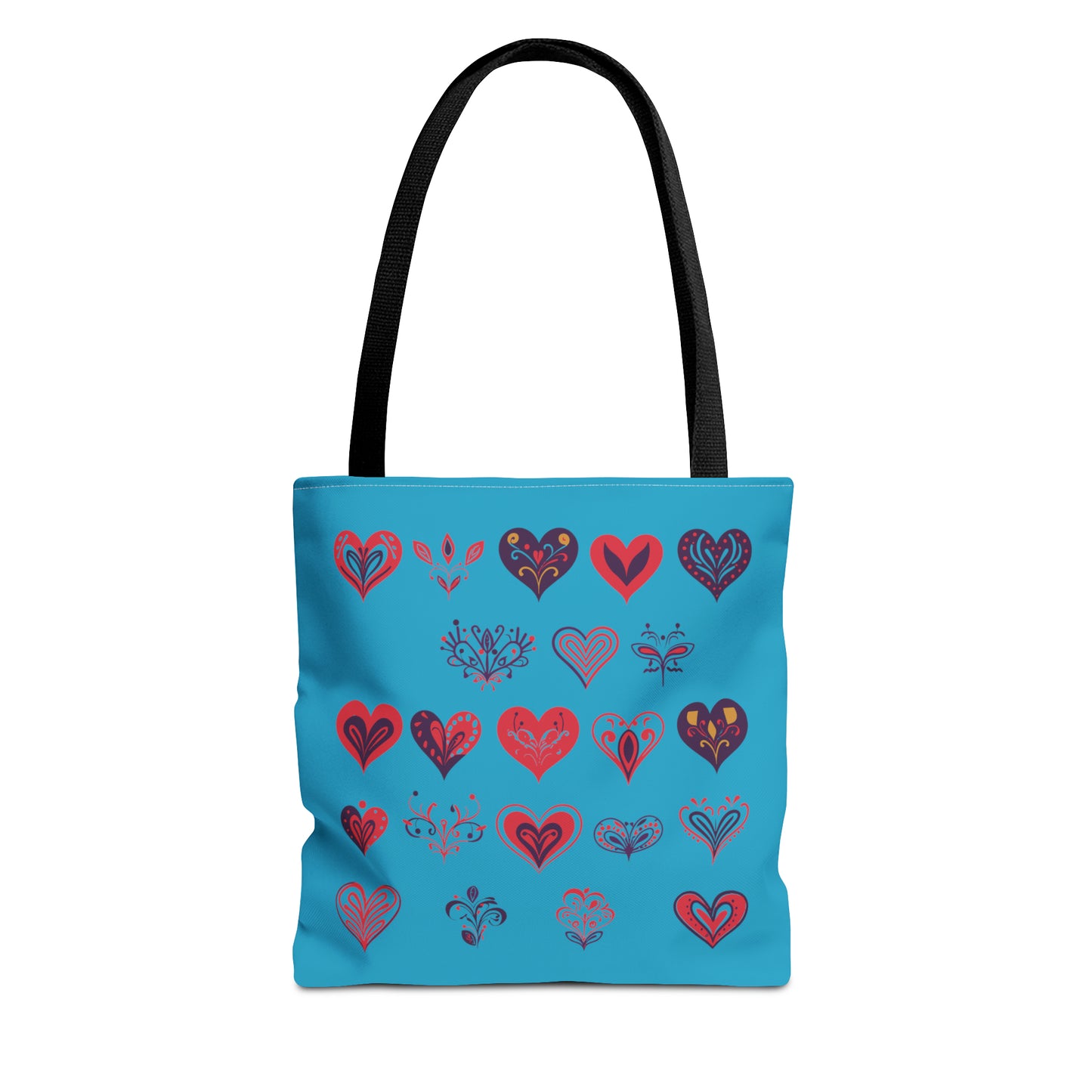 Valentine's Turquoise Tote Bag (AOP)