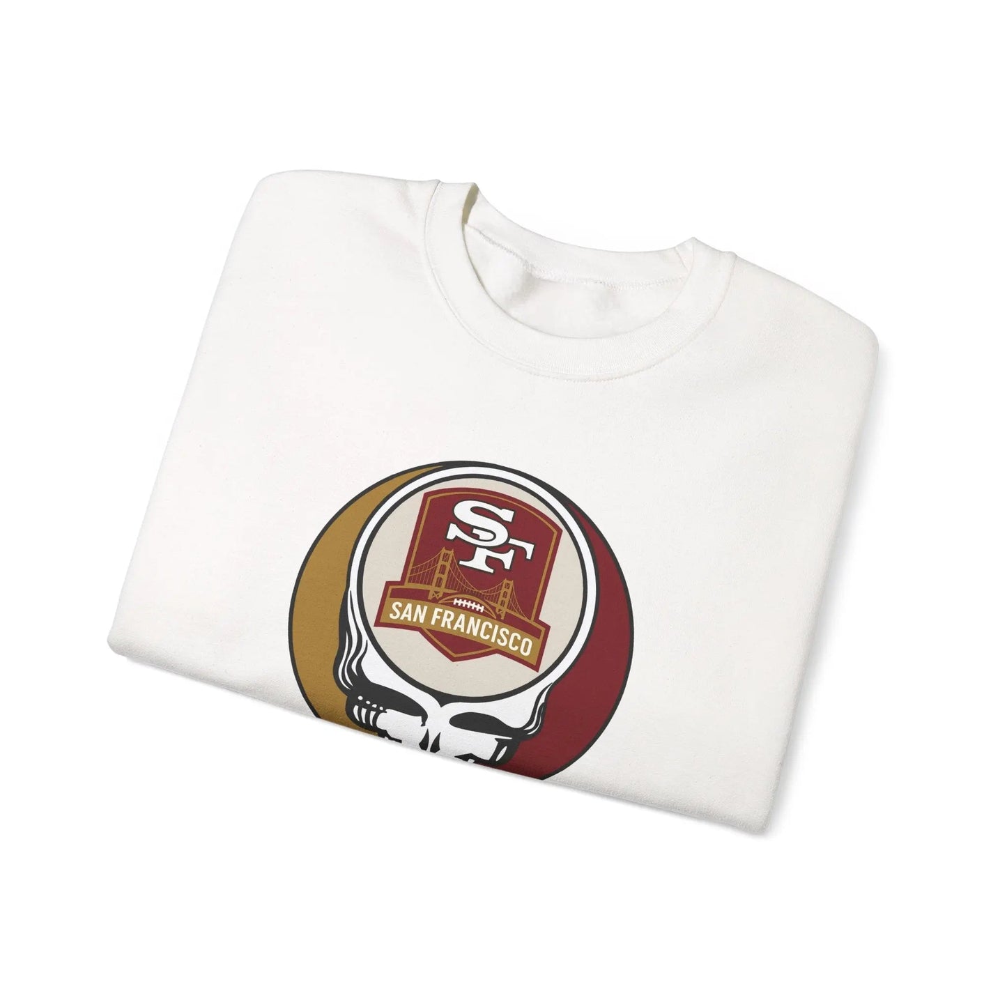 San Francisco 49ers Grateful Dead Stealie Crewneck Sweatshirt Heavy Blend