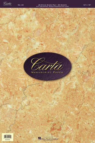 Carta Manuscript Paper Professional Sheet Music