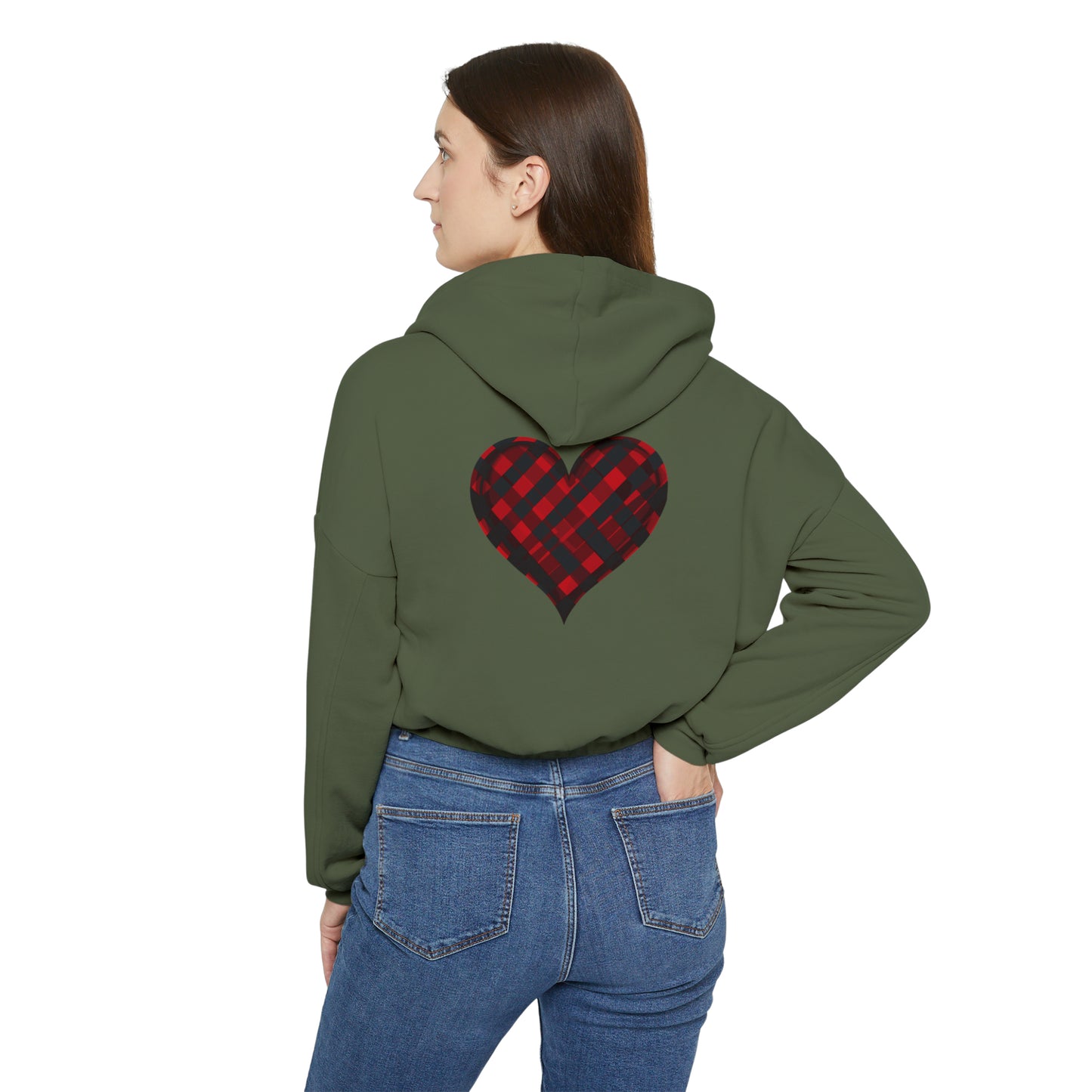 Valentine's best Gift, Women's Cinched Bottom Hoodie