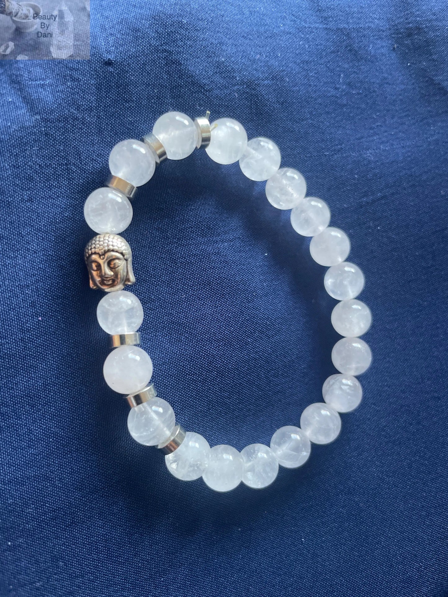 Rose Quartz 8mm Buddha Bracelet