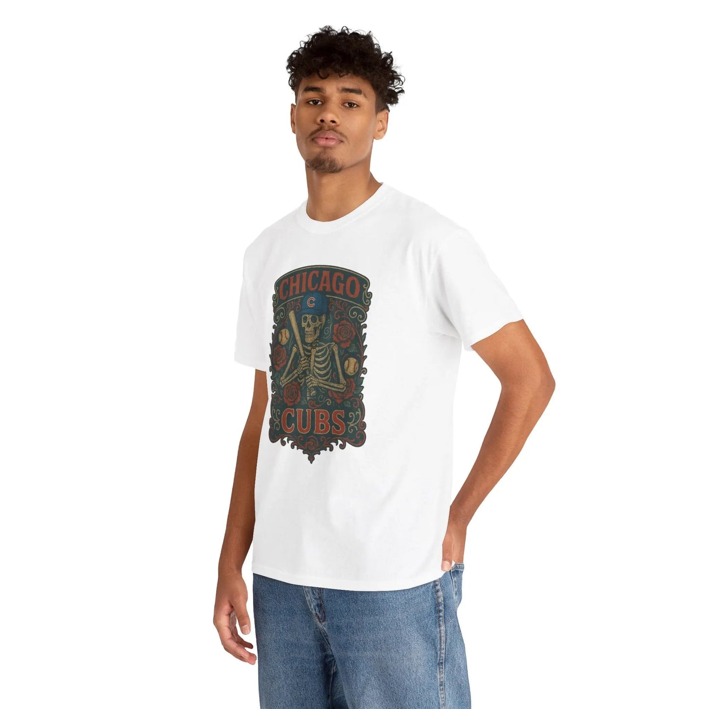 Chicago Baseball Retro Poster Art T-shirt The Ballpark Collection