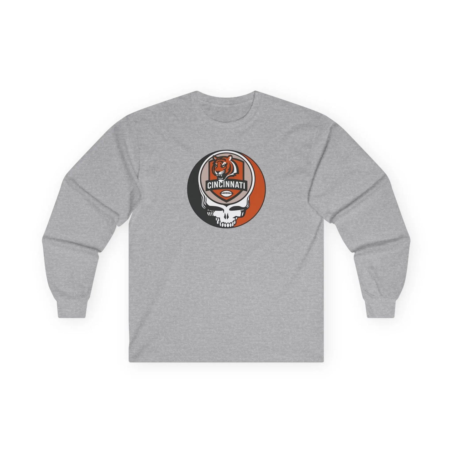 Grateful Dead Ultra Cotton Long Sleeve Tee Cincinnati Bengals The Gridiron Collection