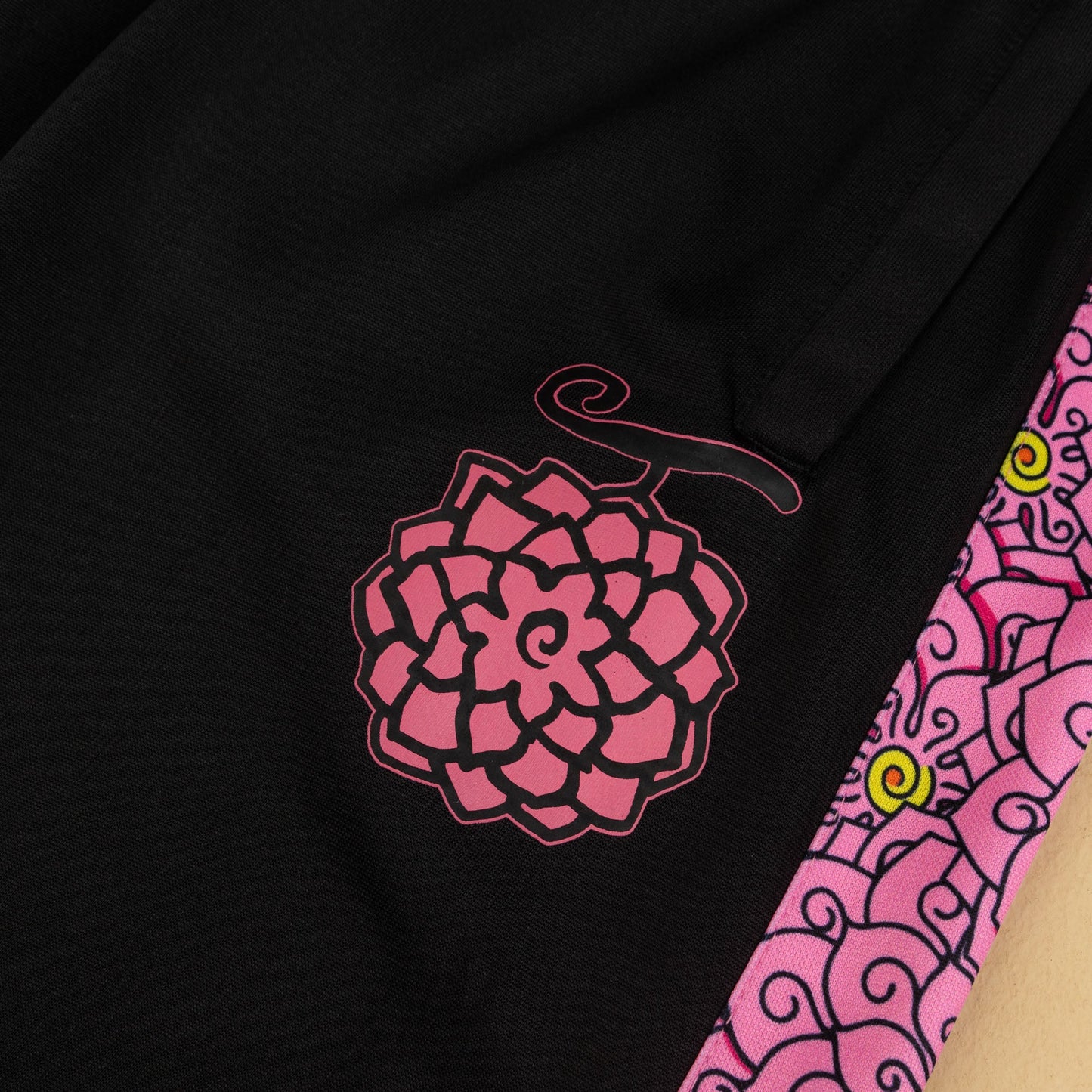 Flower Sublimated Side Stripe French Terry Pants