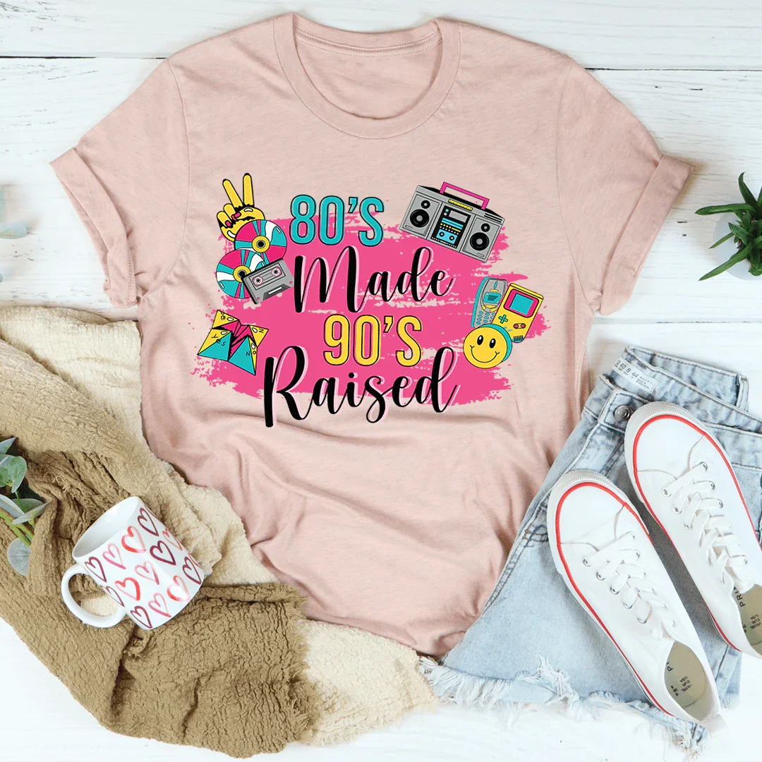 80's Made 90's Raised Soft Ring-Spun Cotton Tee Peachy Sunday