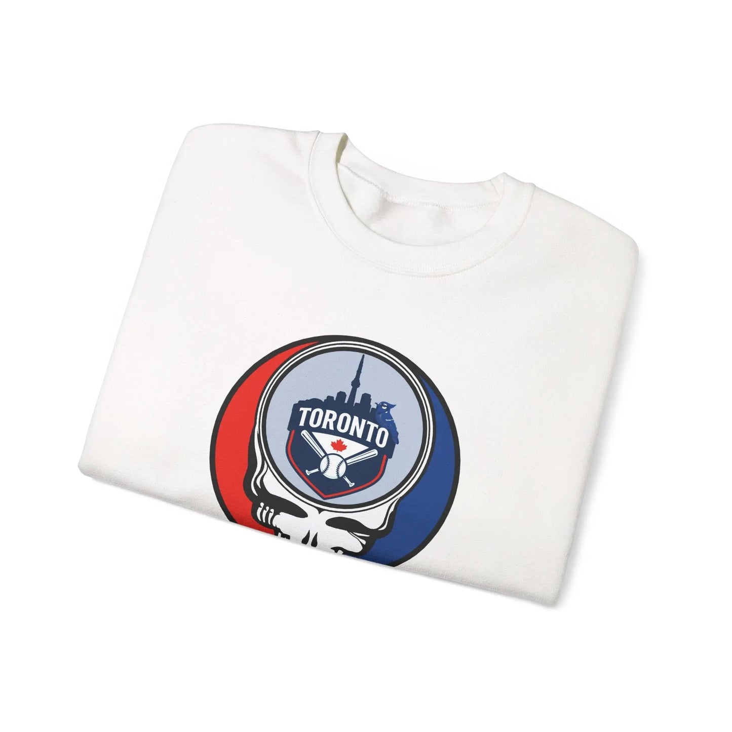 Grateful Dead Stealie Crewneck Sweatshirt Toronto Baseball Edition MLB