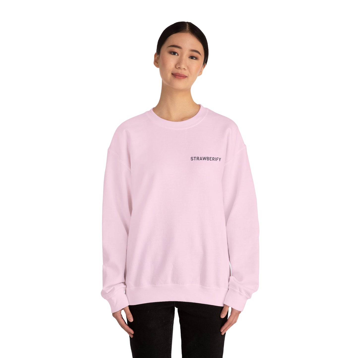 Cozy Unisex Crewneck Sweatshirt - 'STRAWBERIFY'