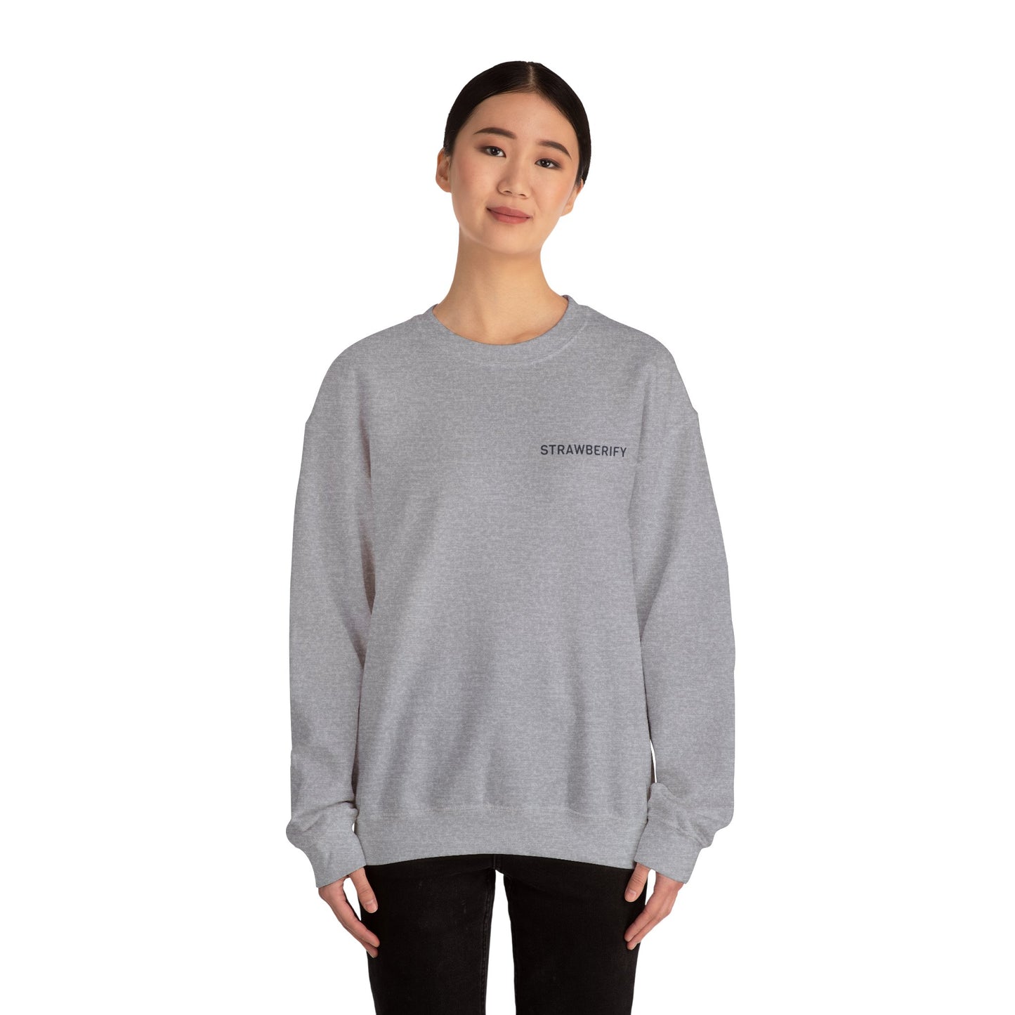 Cozy Unisex Crewneck Sweatshirt - 'STRAWBERIFY'