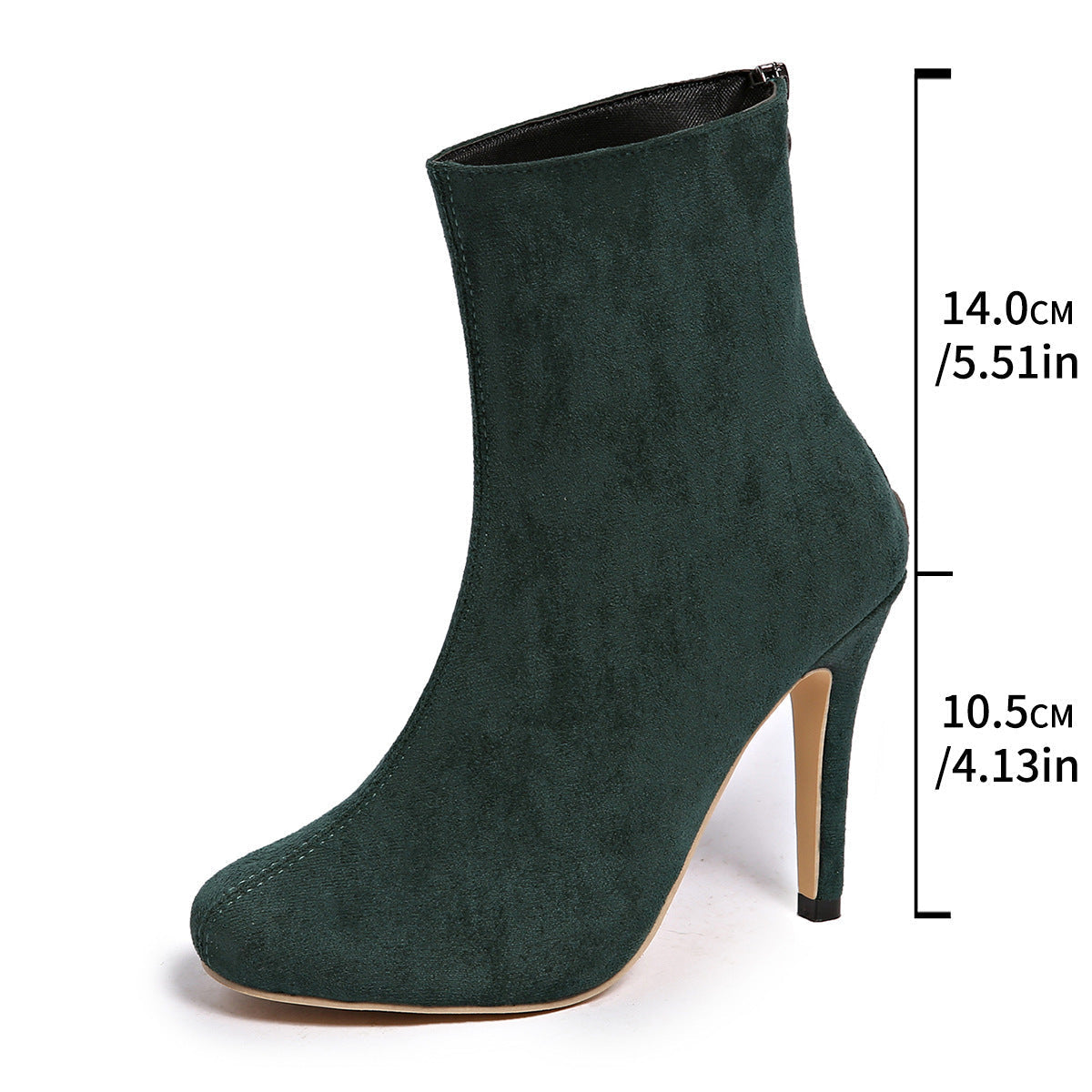 Suede High Heel Figure-Flattering Ankle Boots Women’s Stylish Stepique