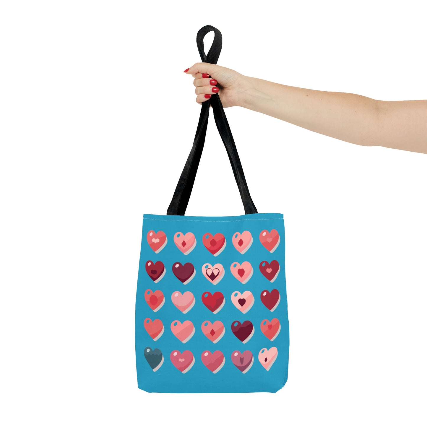Valentine's Turquoise Tote Bag (AOP)
