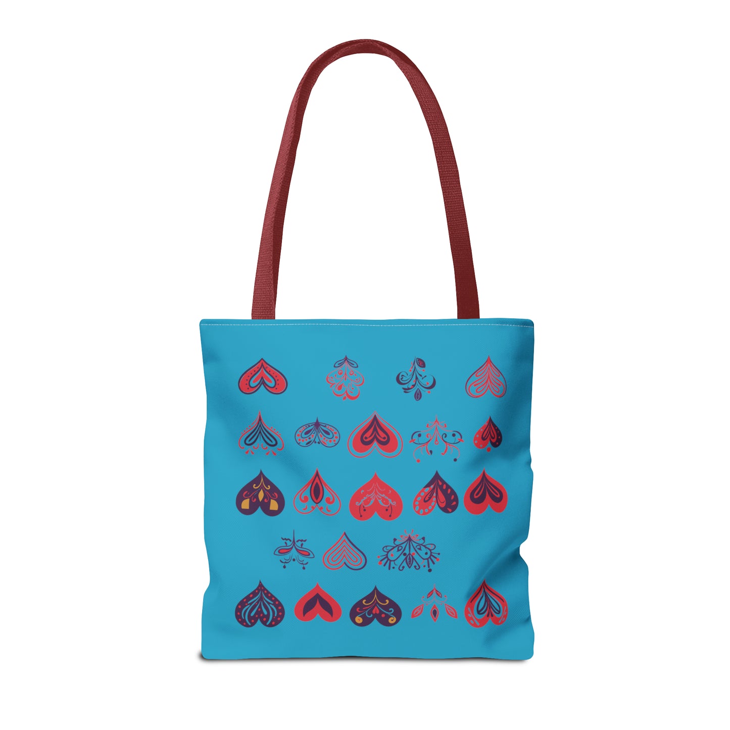 Valentine's Turquoise Tote Bag (AOP)