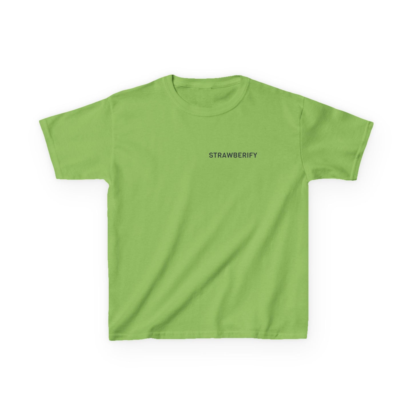 Cool Kids Heavy Cotton™ Tee - 'Strawberify' Graphic Design for Young Trendsetters