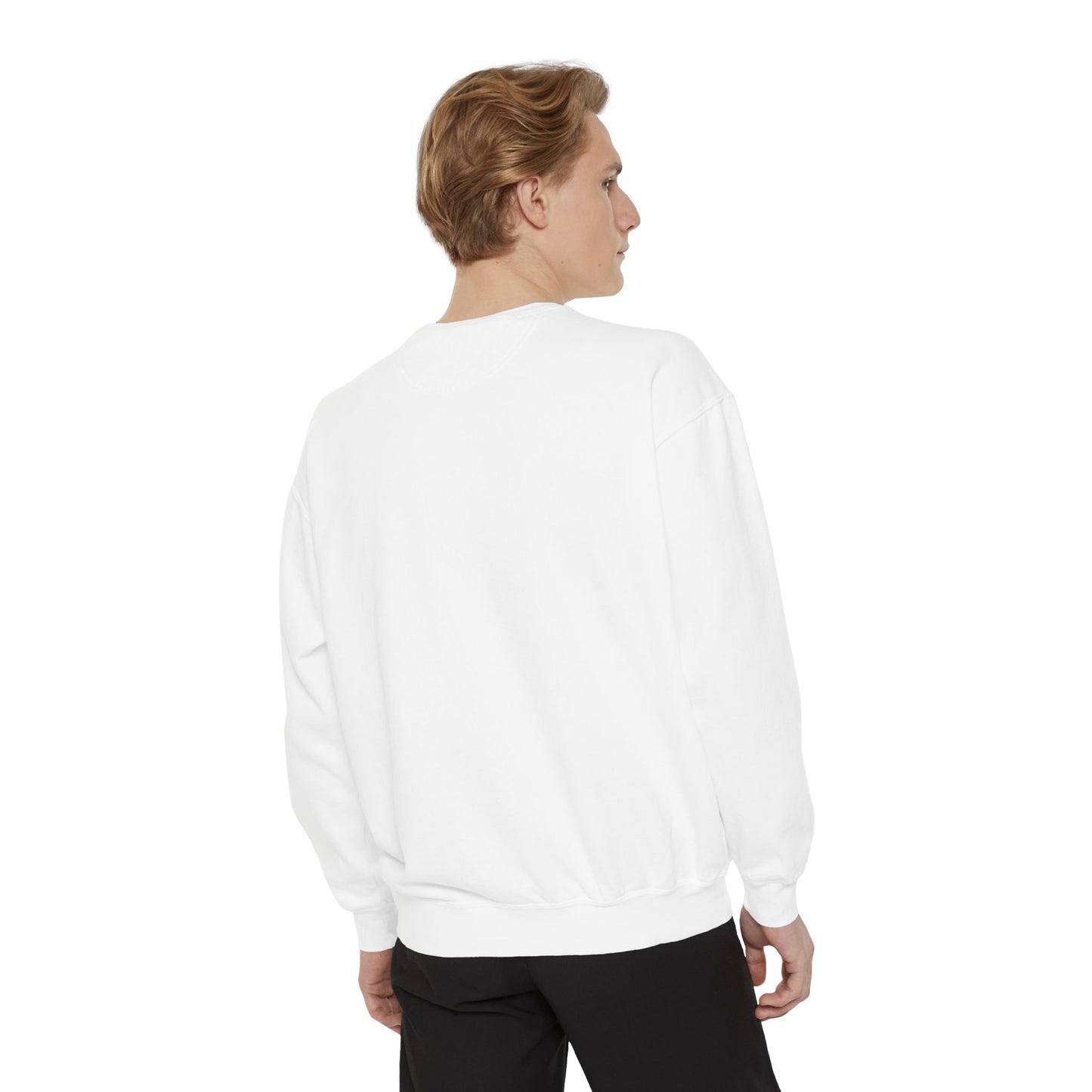 Unisex Garment-Dyed Sweatshirt - Chill Vibes with STRAWBERIFY Text