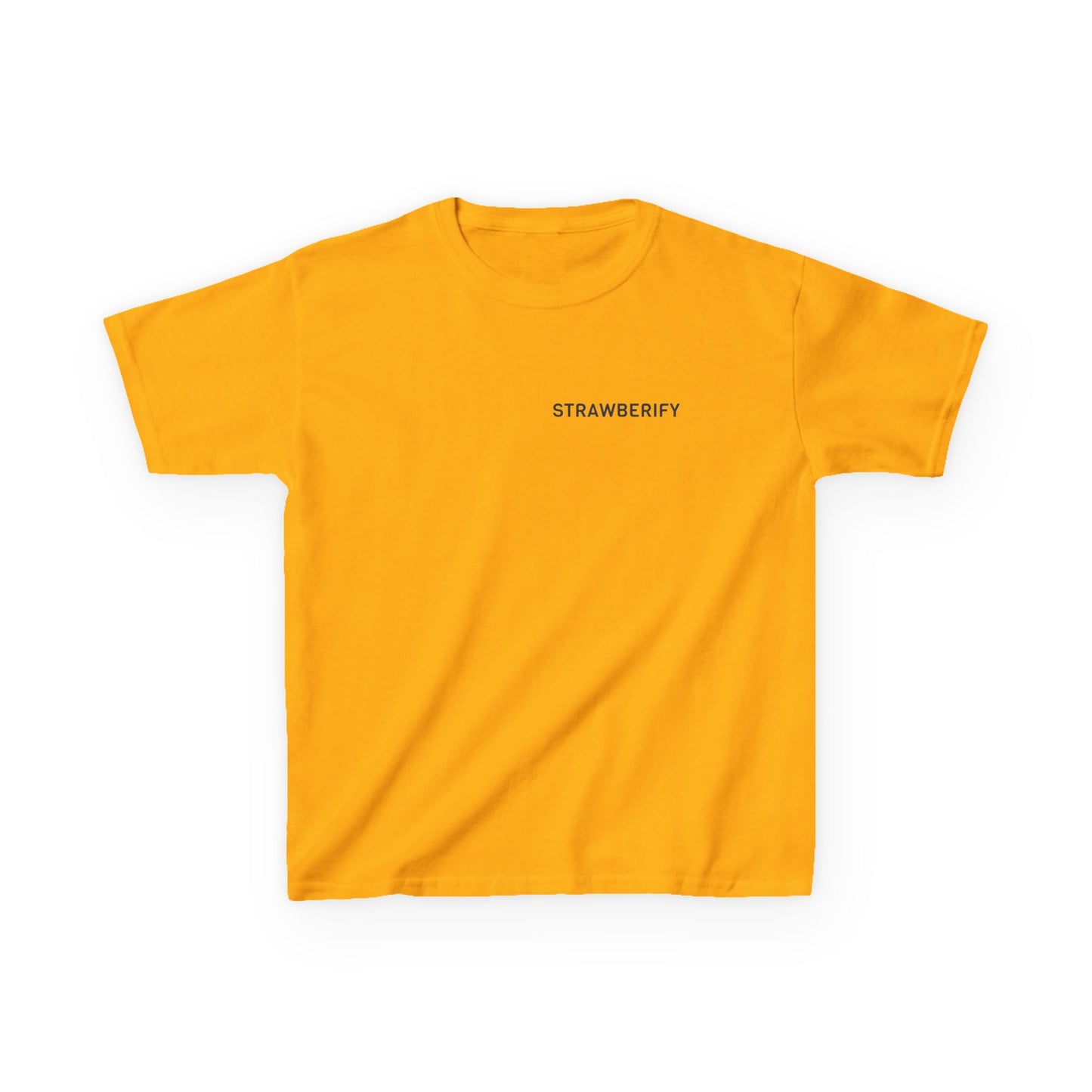 Cool Kids Heavy Cotton™ Tee - 'Strawberify' Graphic Design for Young Trendsetters