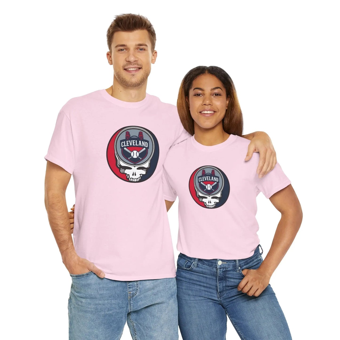 Grateful Dead Steal Your Face T-Shirt Cleveland Guardians Baseball Edition