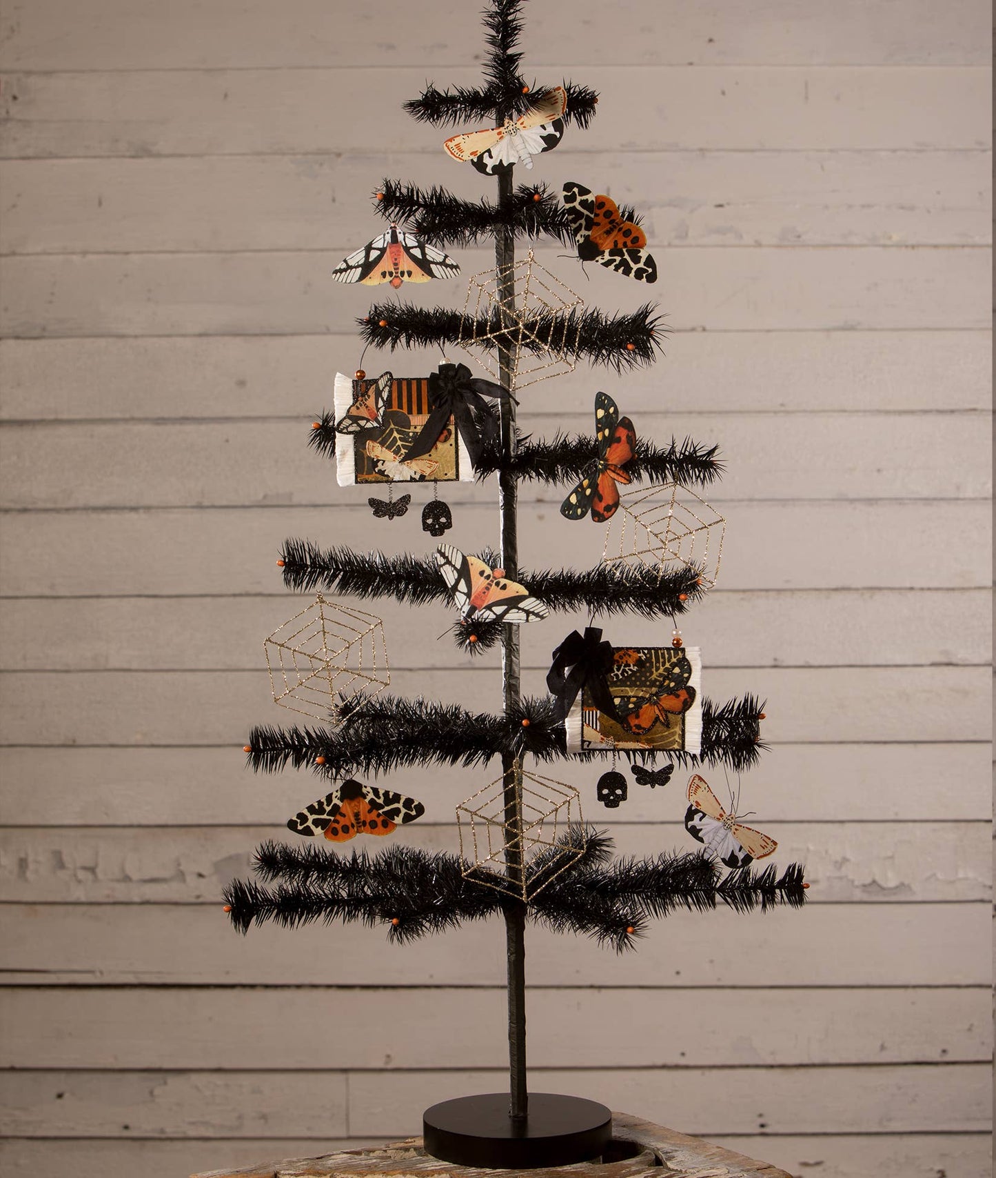 Halloween Moth Eclipse Colorful Moth Ornaments Set of 4 Quirks!