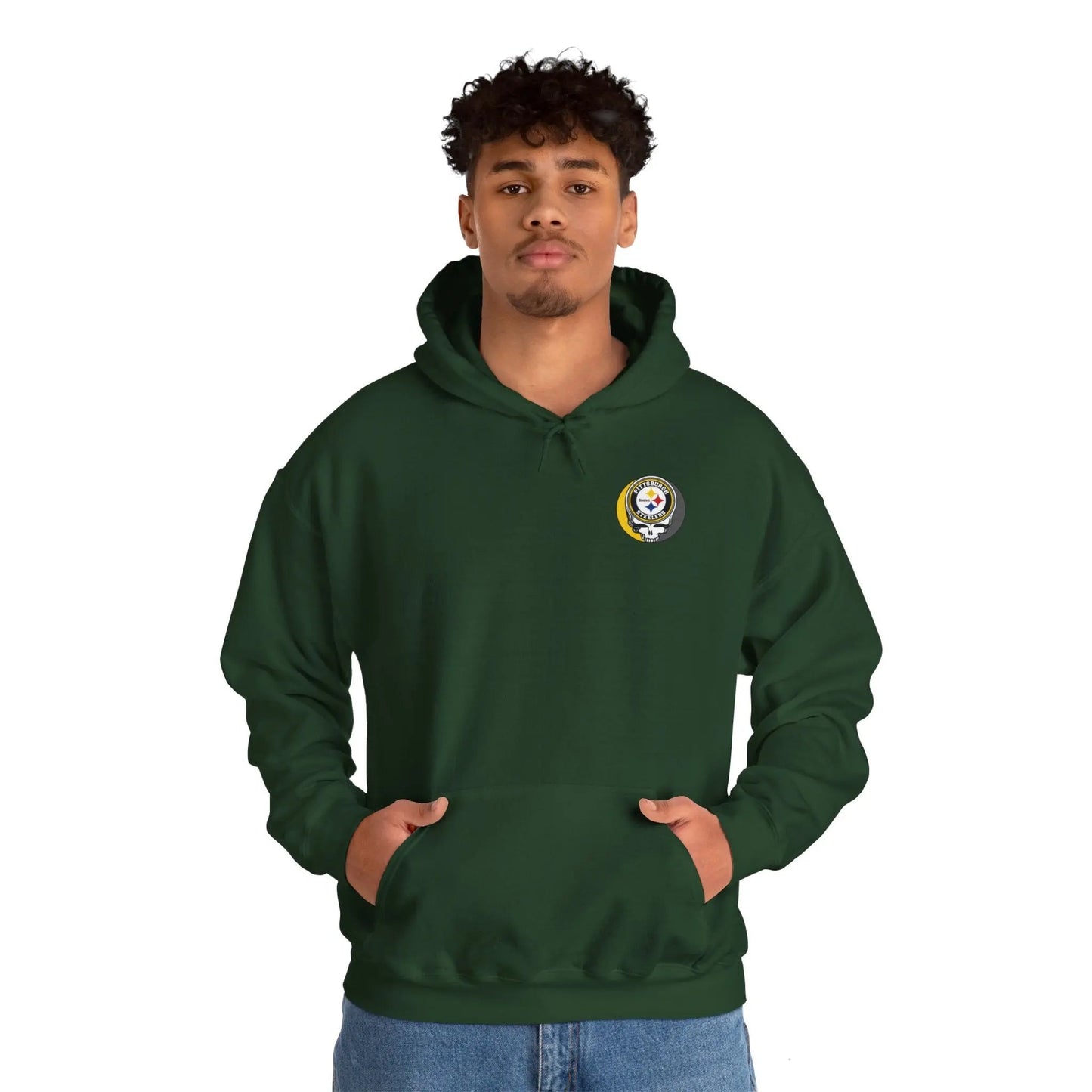 Pittsburgh Steelers Dancing Bear Two-Sided Unisex Hoodie The Gridiron Collection