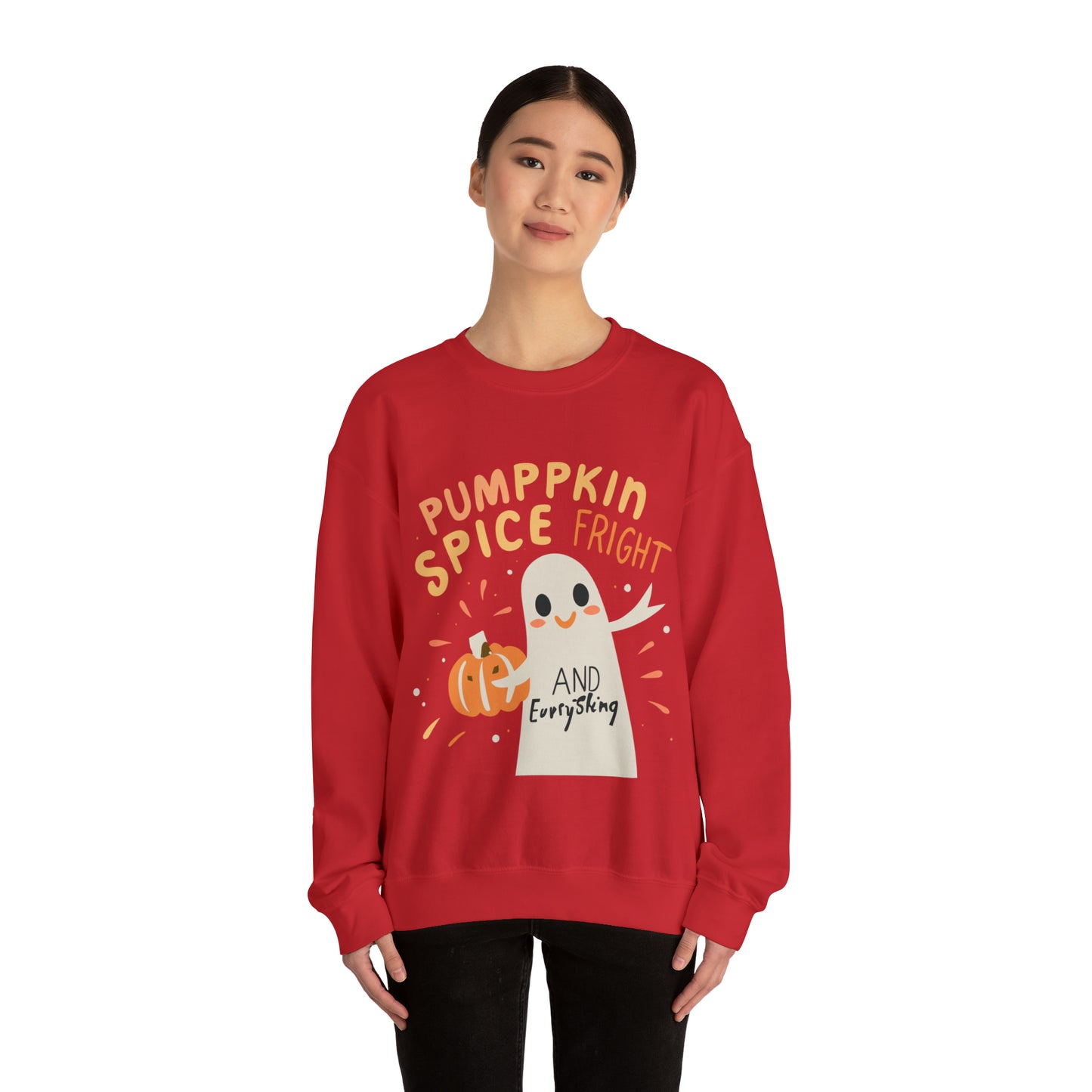Pumppkin Spice Fright Sweatshirt, Spooky Season Halloween Sweatshirt, Winter Sweatshirt, Spooky Sweatshirt, Halloween Gifts