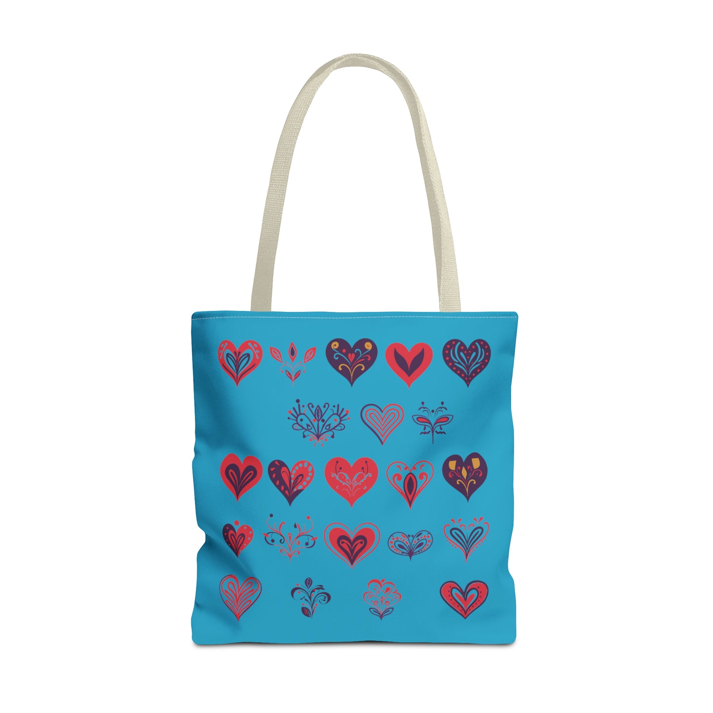 Valentine's Turquoise Tote Bag (AOP)