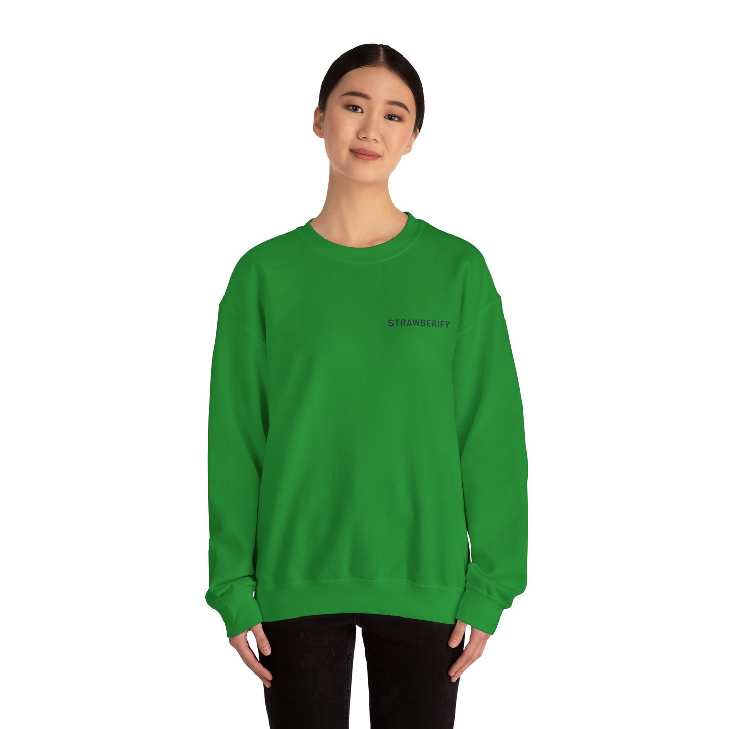 Cozy Unisex Crewneck Sweatshirt - 'STRAWBERIFY'