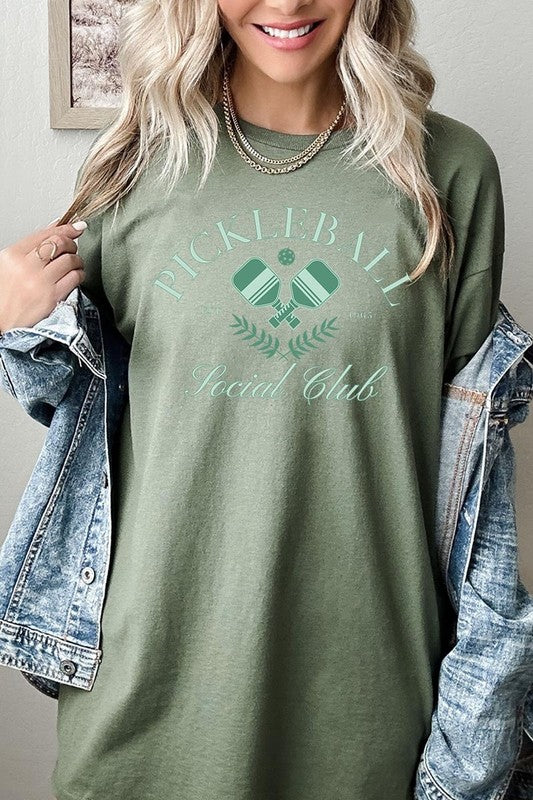 Pickleball Social Club Graphic Plus Heavy Cotton T