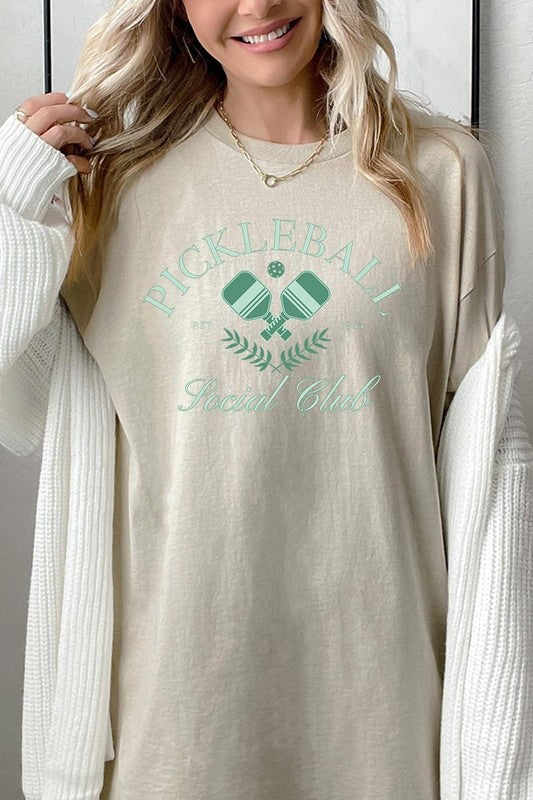 Pickleball Social Club Graphic Plus Heavy Cotton T