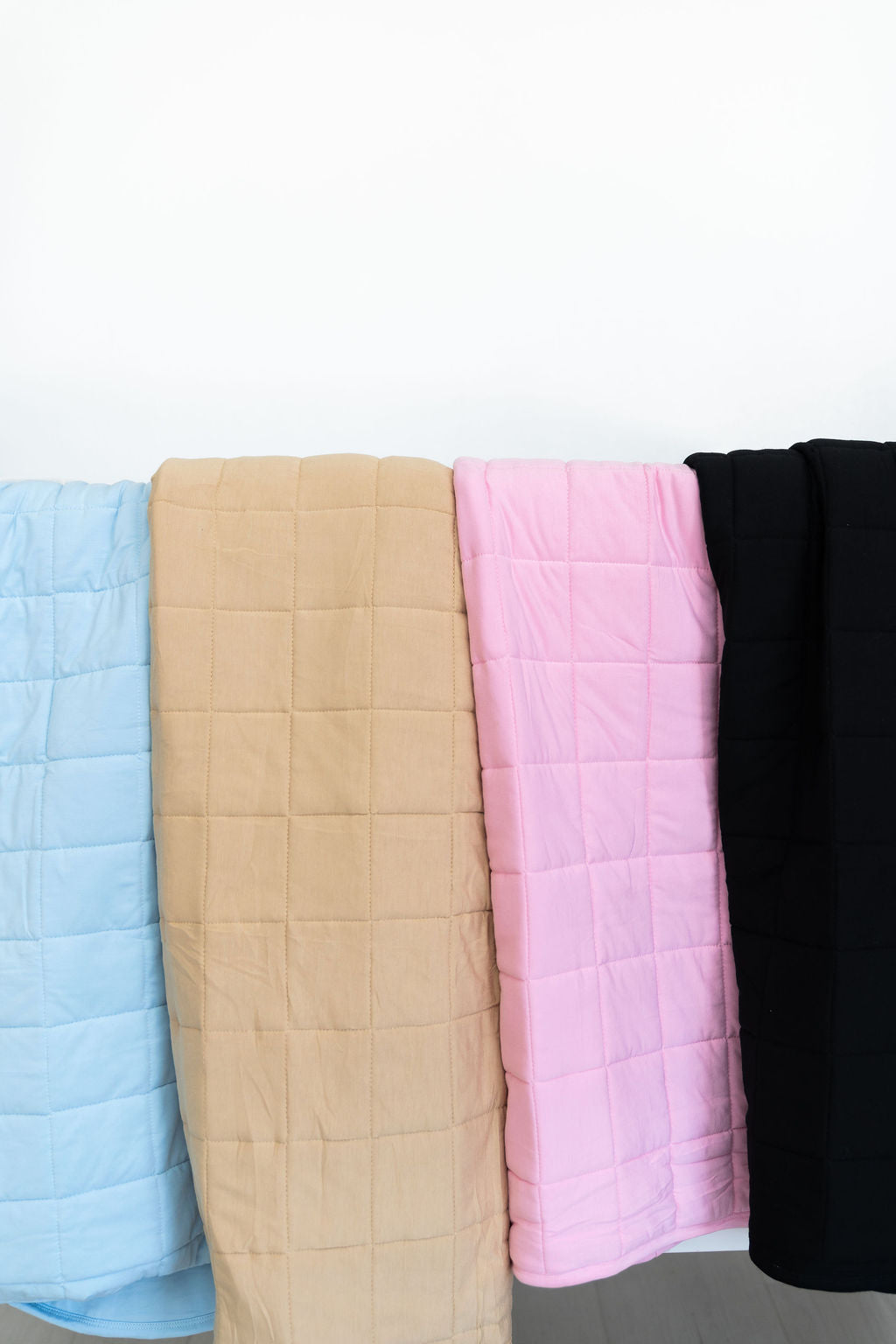 Quilted Bamboo Tan Blanket 50x50 inches Laree + Co.