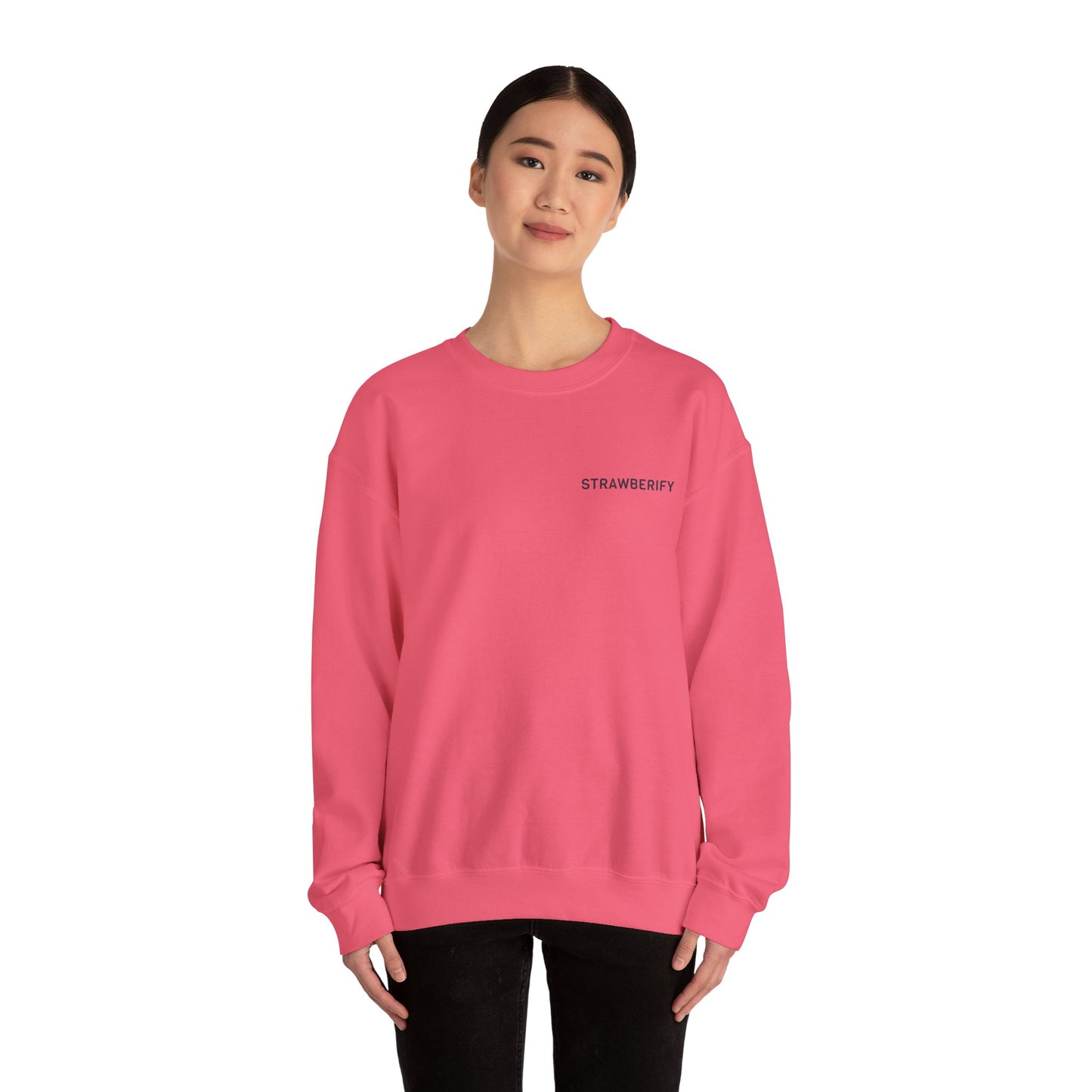 Cozy Unisex Crewneck Sweatshirt - 'STRAWBERIFY'