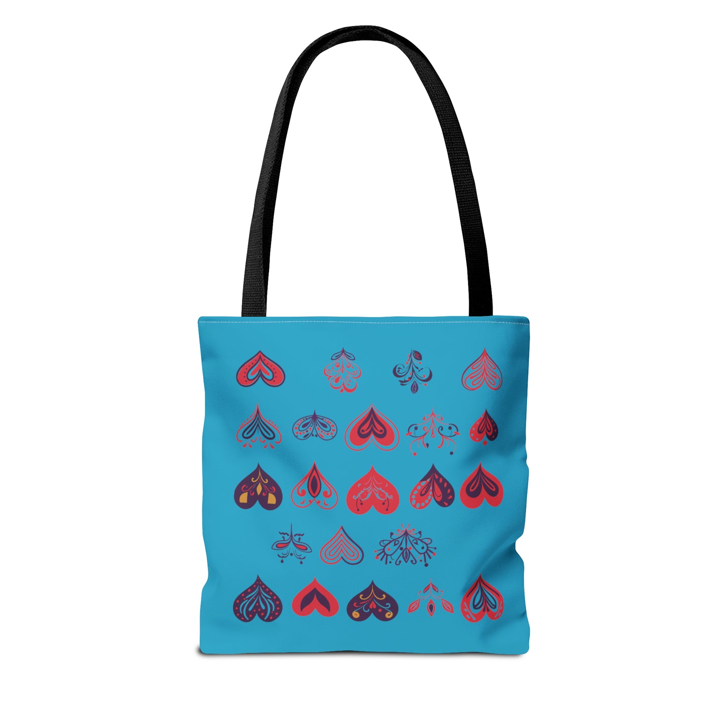 Valentine's Turquoise Tote Bag (AOP)