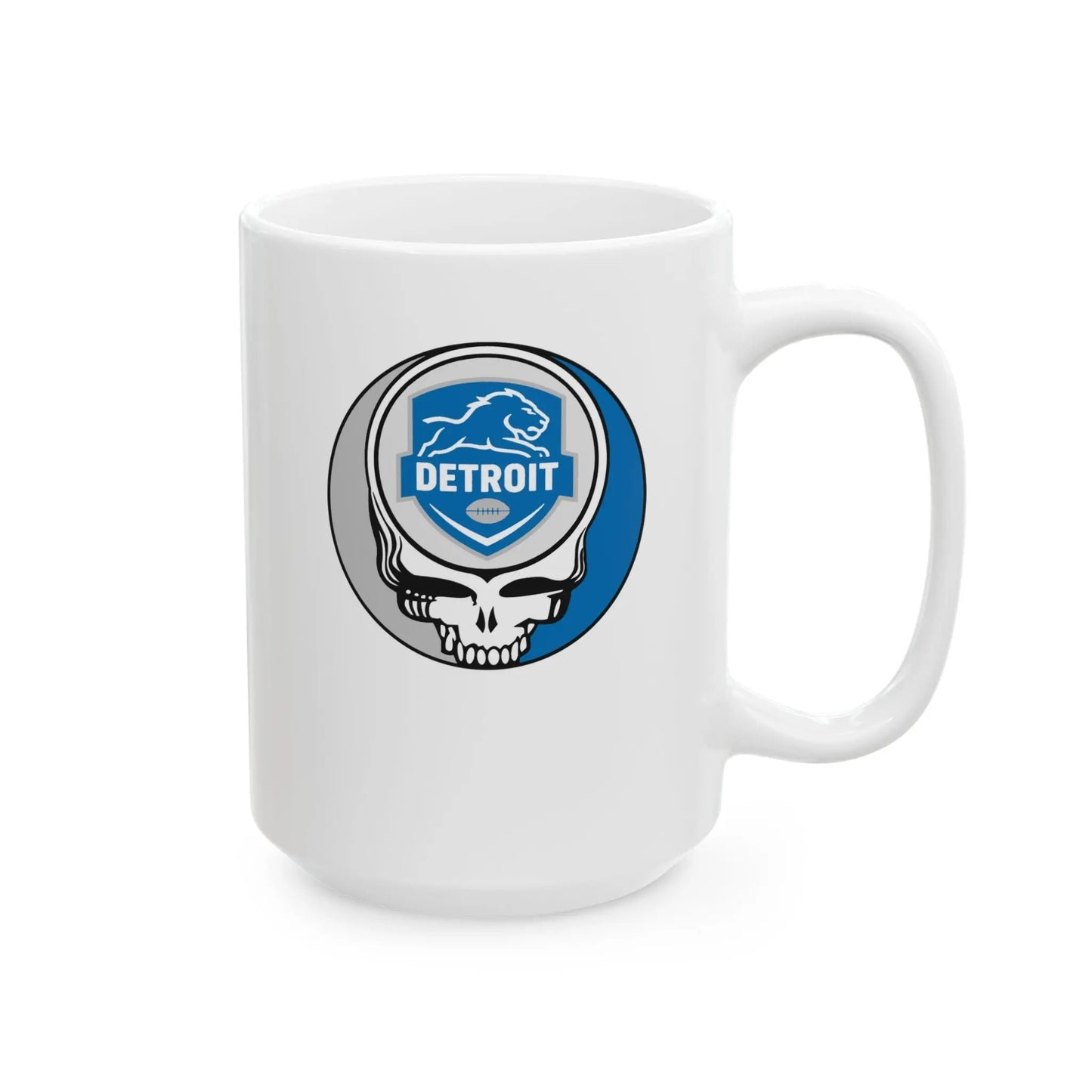 Detroit Lions Stealie Ceramic Mug 11oz and 15oz The Gridiron Collection