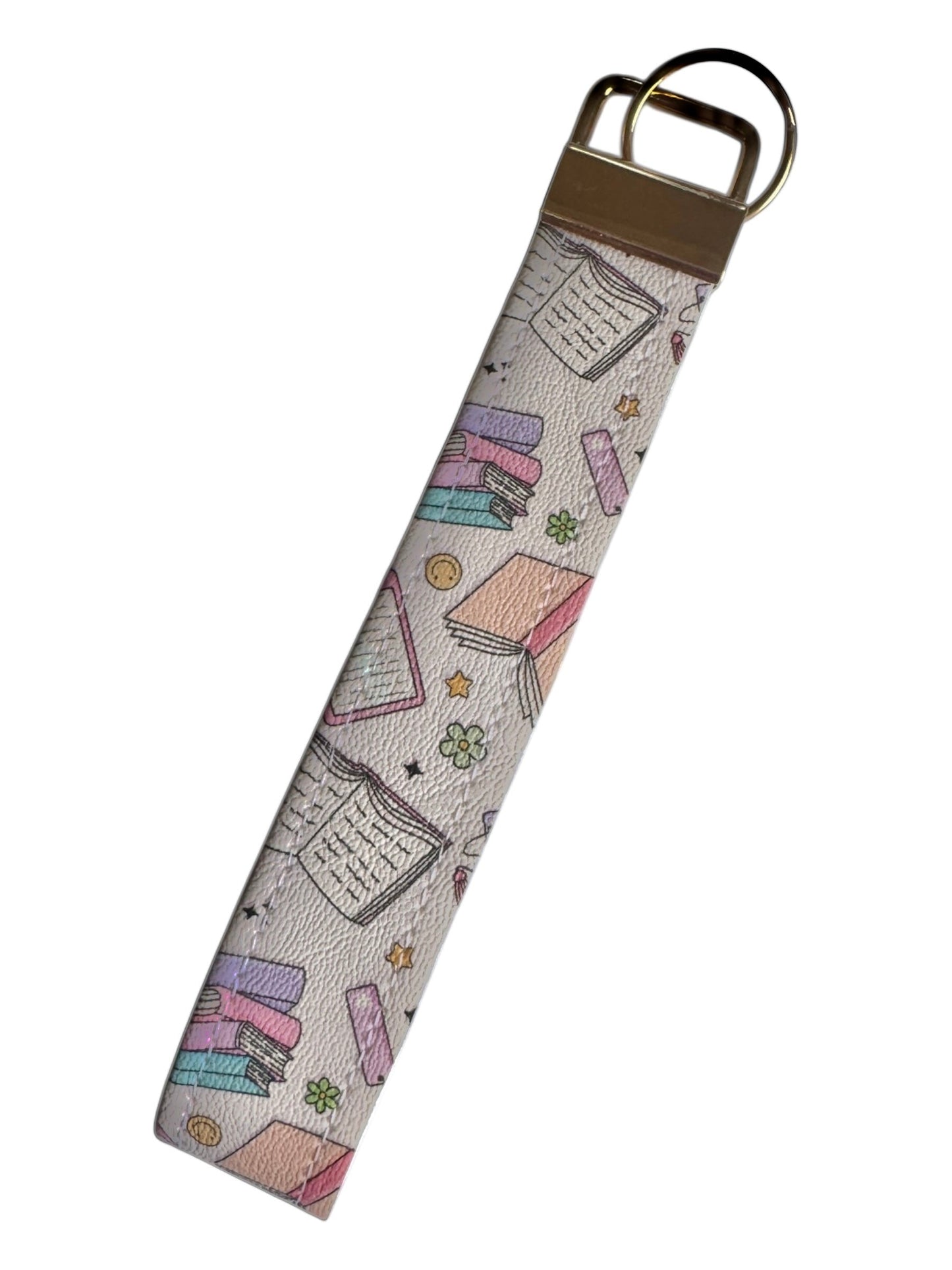 Leather Wristlet Book Lover Wristlet Sawdust and Cedar
