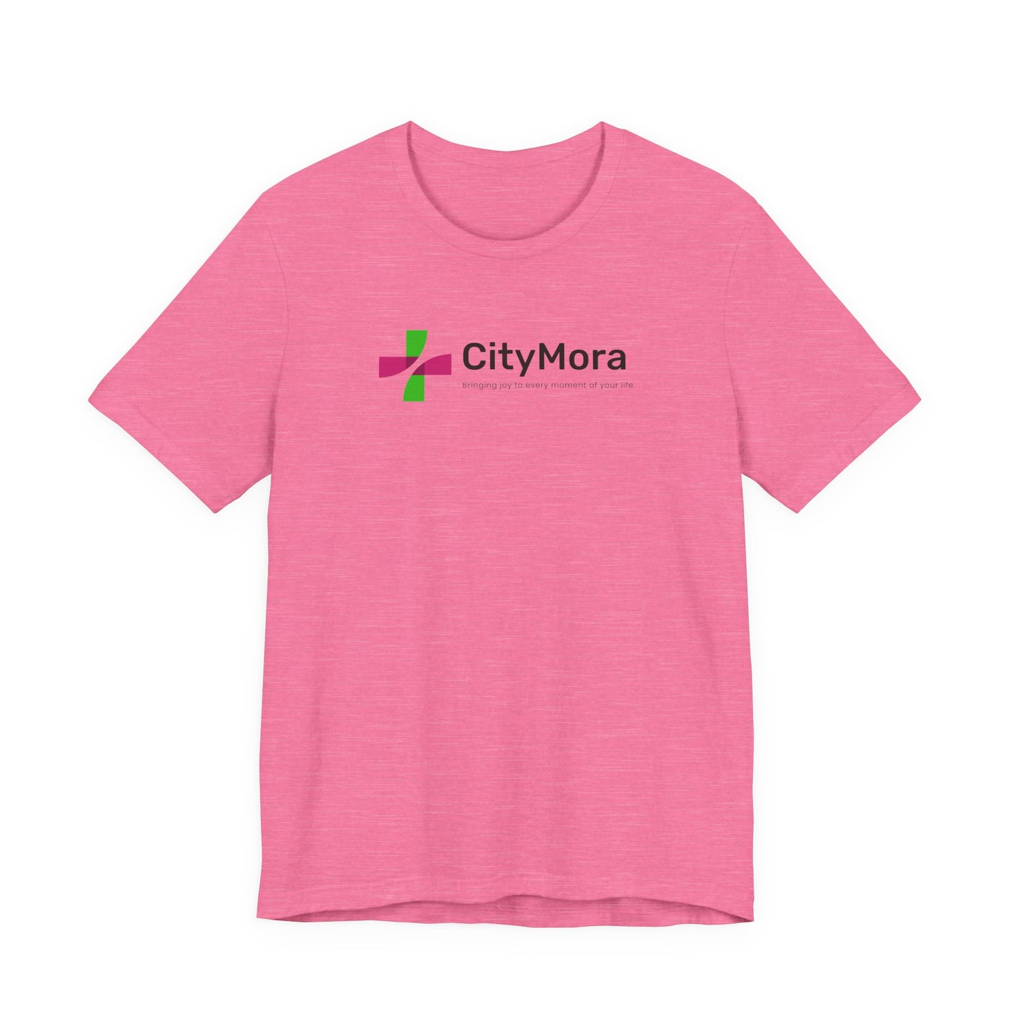Casual Unisex Tee - 'CityMora' Motivational Short Sleeve Shirt