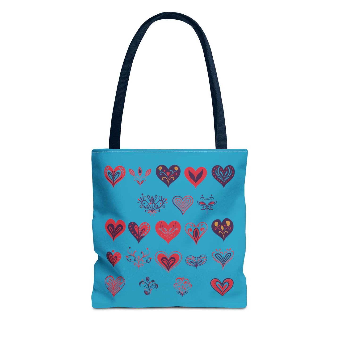 Valentine's Turquoise Tote Bag (AOP)