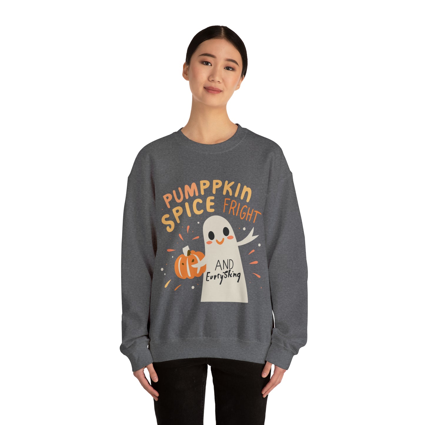Pumppkin Spice Fright Sweatshirt, Spooky Season Halloween Sweatshirt, Winter Sweatshirt, Spooky Sweatshirt, Halloween Gifts